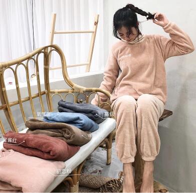 仙女加绒暖暖家居套装