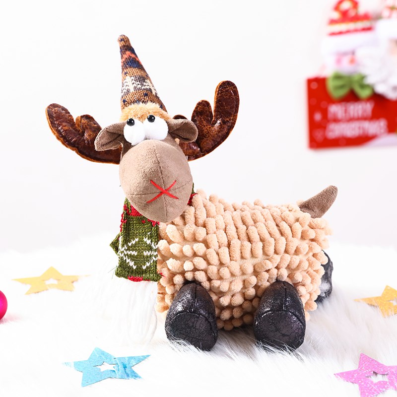 圣诞节装饰用品卡通麋鹿公仔
