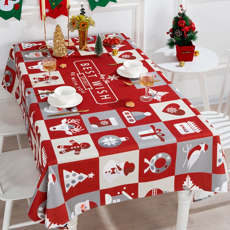 ins桌布圣诞节茶几餐桌布